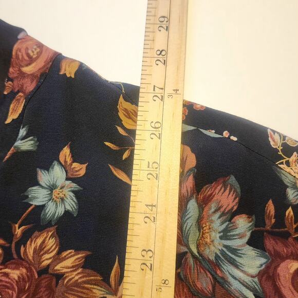 Marla Duran Blouse Womens 3x Rare Floral Pleated Polkadot Boho Funky Fairycore - Picture 5 of 9